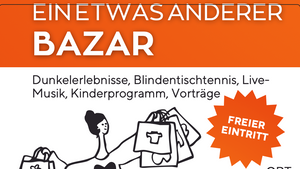 Secondhand Bazar mit Dunkelerlebnis, Musik und Kinderaktionen