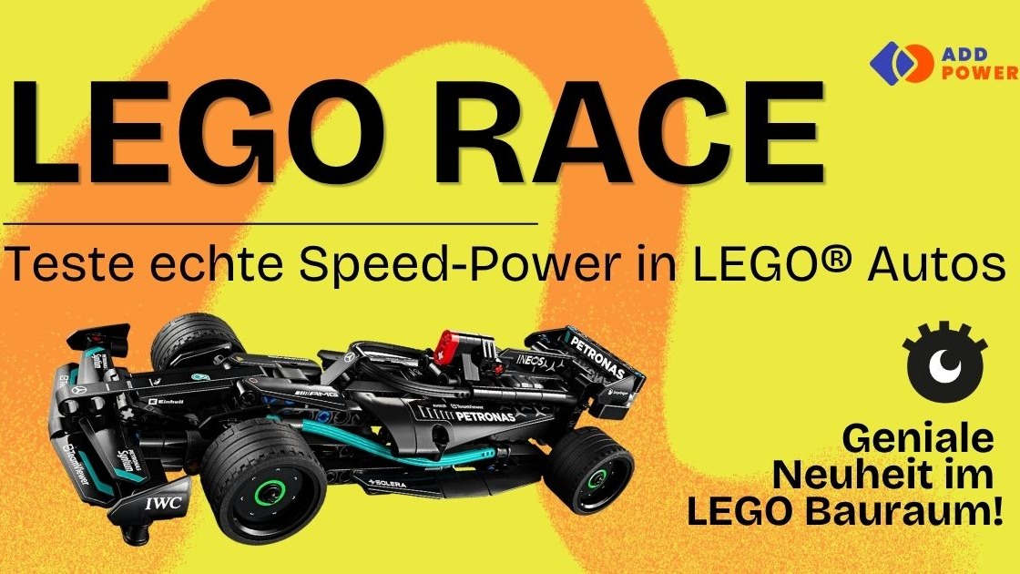 LEGO Racing Strecke - Teste echte Antriebe in selbstgebauten LEGO Autos