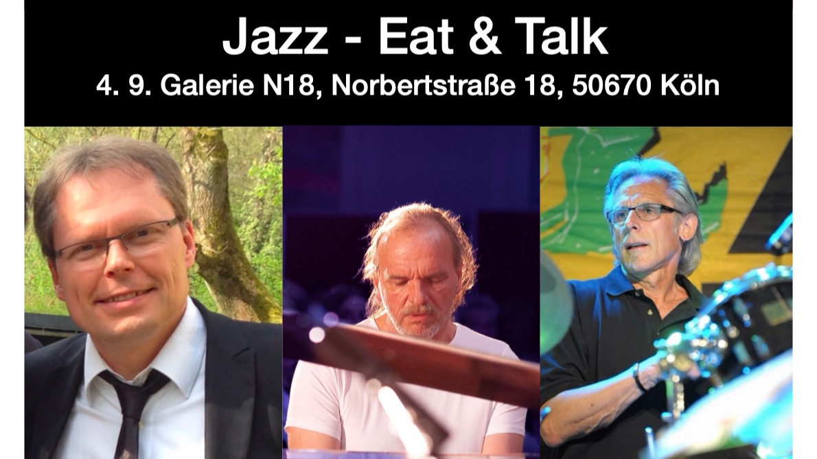 Titelbild der Veranstaltung Jazz- Eat and Talk mit dem Kartsen Vorwerk Trio im ART SALON N18