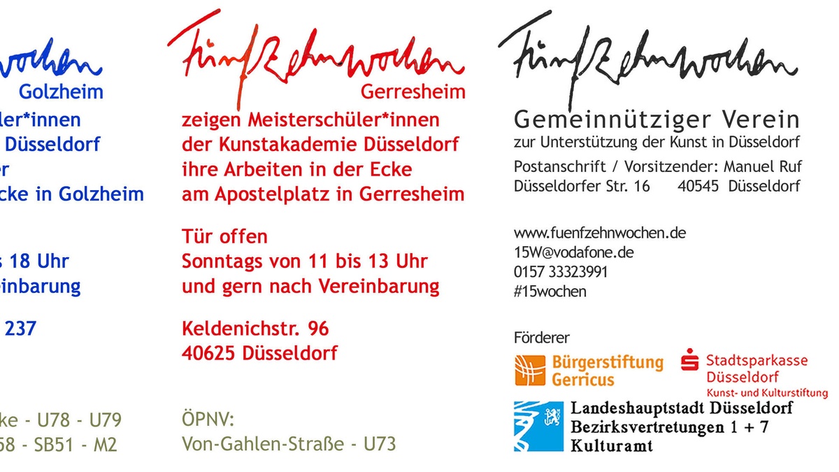 Fünfzehnwochen Gerresheim