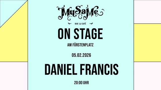 MuSaMe on Stage: Daniel Francis (indie/folk)