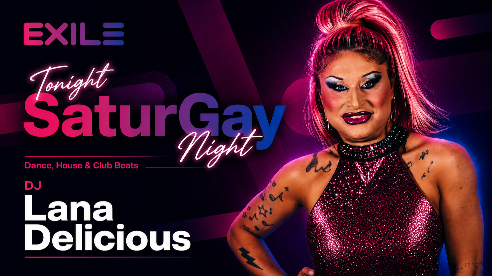 SaturGay Night mit Lana Delicious