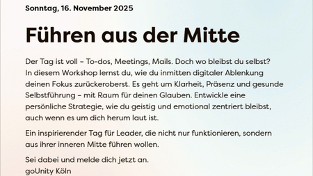 Führen aus der Mitte