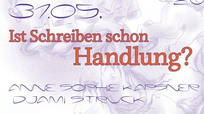 Ist Schreiben schon Handlung? (Lesung & Schreibworkshop)