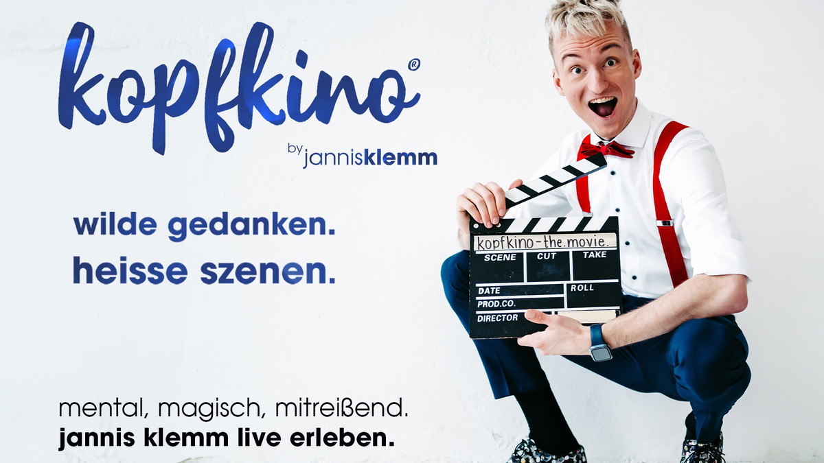 Titelbild der Veranstaltung Jannis Klemm: kopfkino - wilde gedanken. heiße szenen.