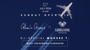 Glam'n Groove X Flamingo Royal Open Air Party am Flughafen Köln/Bonn☀️🪩✈️