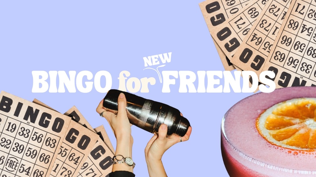 Titelbild der Veranstaltung OPEN AIR BINGO for (new) FRIENDS - mit Drinks & Pommes