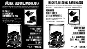 Bücher, Bildung, Barrikaden - Formate Neurechter Literaturpolitik