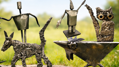 Objekt und Skulptur, kreatives Arbeiten mit Metal