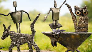 Objekt und Skulptur, kreatives Arbeiten mit Metal