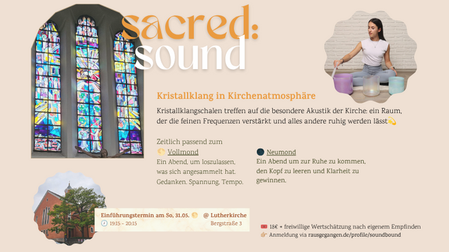 sacred: sound - Kristallklang in Kirchenatmosphäre 💫 Soundbath