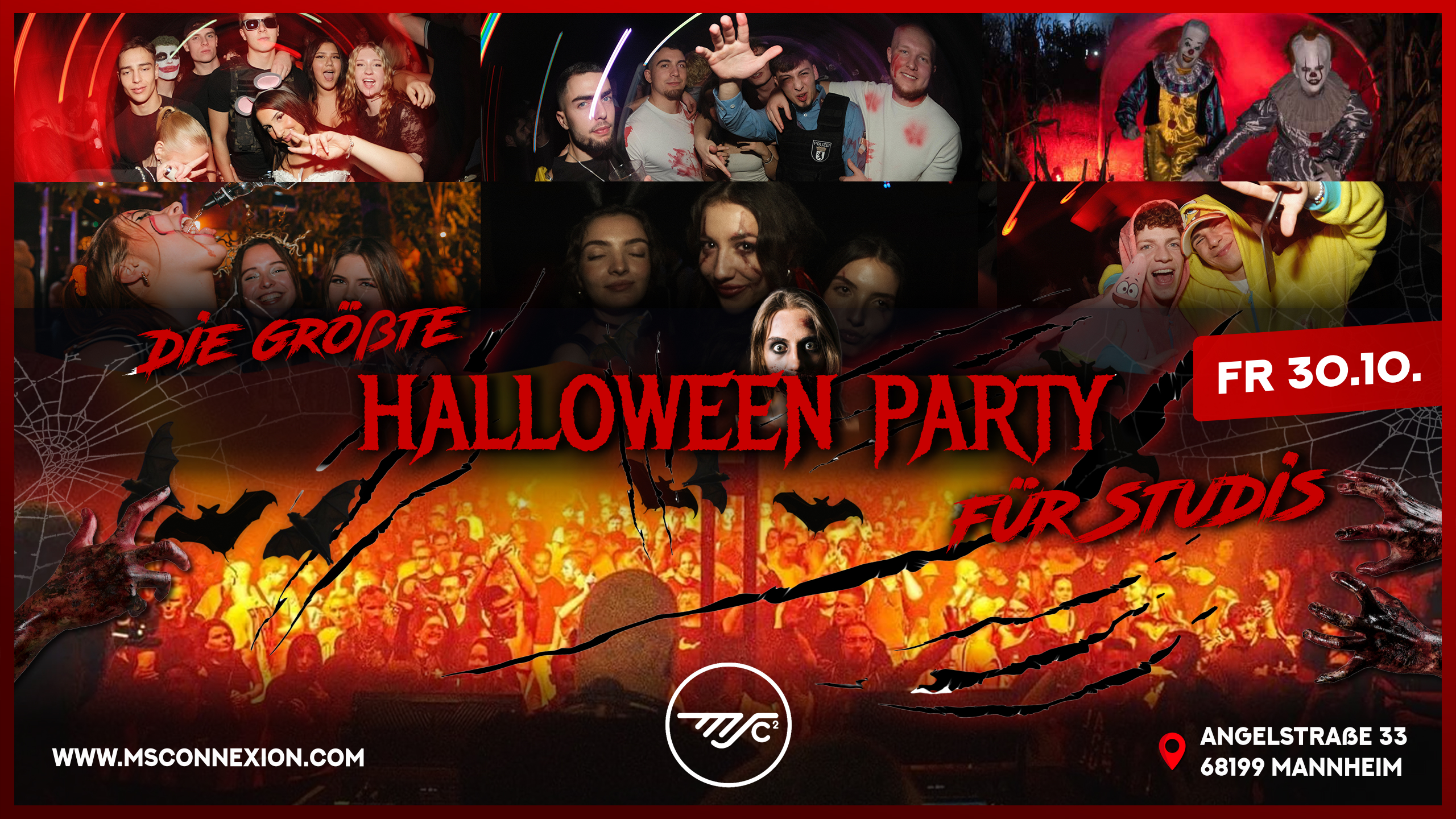 Die größte Halloweenparty Mannheim - MS Connexion Komplex | Fr, 30.10.