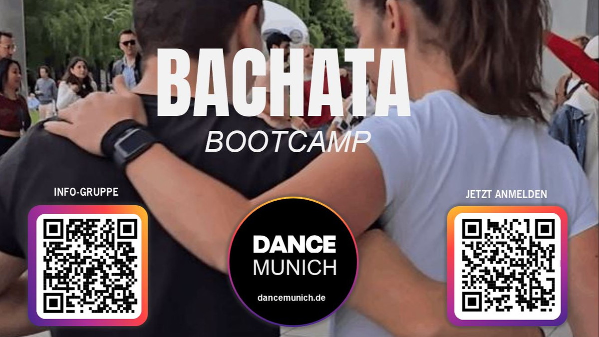Titelbild der Veranstaltung Bachata Intensivkurs - Bachata tanzen lernen in 3 Stunden -  Tanzkurs für Singles / für Paare (ohne Vorkenntnisse) - dancemunich.de