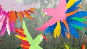 Kreativ-Werkstatt: Federflug im Regenwald (Für Familien mit Kindern von 3 bis 6 Jahren)