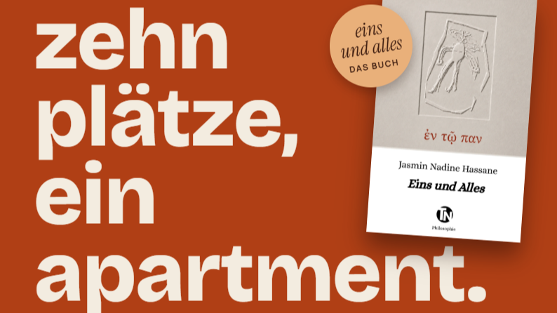 Zehn Plätze. Ein Apartment. » eins und alles «  Buchdebüt Lesung