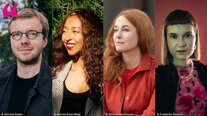 Matthias Jügler, Melanie Raabe, Katrin Schumacher und Caroline Wahl über Beutelwölfe, Riesenvampire und Darwin-Nasenfrösche