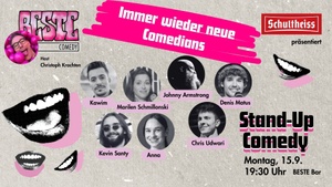 BESTE Stand-Up Comedy - Stand up 19:30 Uhr in der BESTE Bar im Wedding direkt am Leopoldplatz