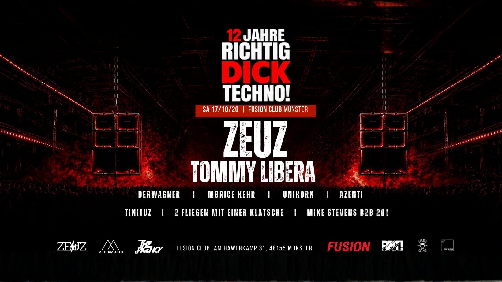 12 Jahre Richtig DICK Techno! w/ Zeuz, Tommy Libera