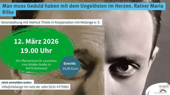 Man muss Geduld haben mit dem Ungelösten im Herzen. Rainer Maria Rilke
