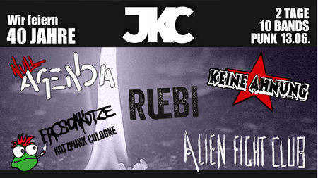 40 Jahre JKC Teil 2: Punk Night mit 5 Bands!