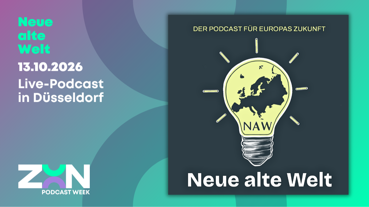 Neue alte Welt - Live-Podcast - ZOON PODCAST WEEK