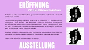 Eröffnung Ausstellung WAS IHR NICHT SEHT