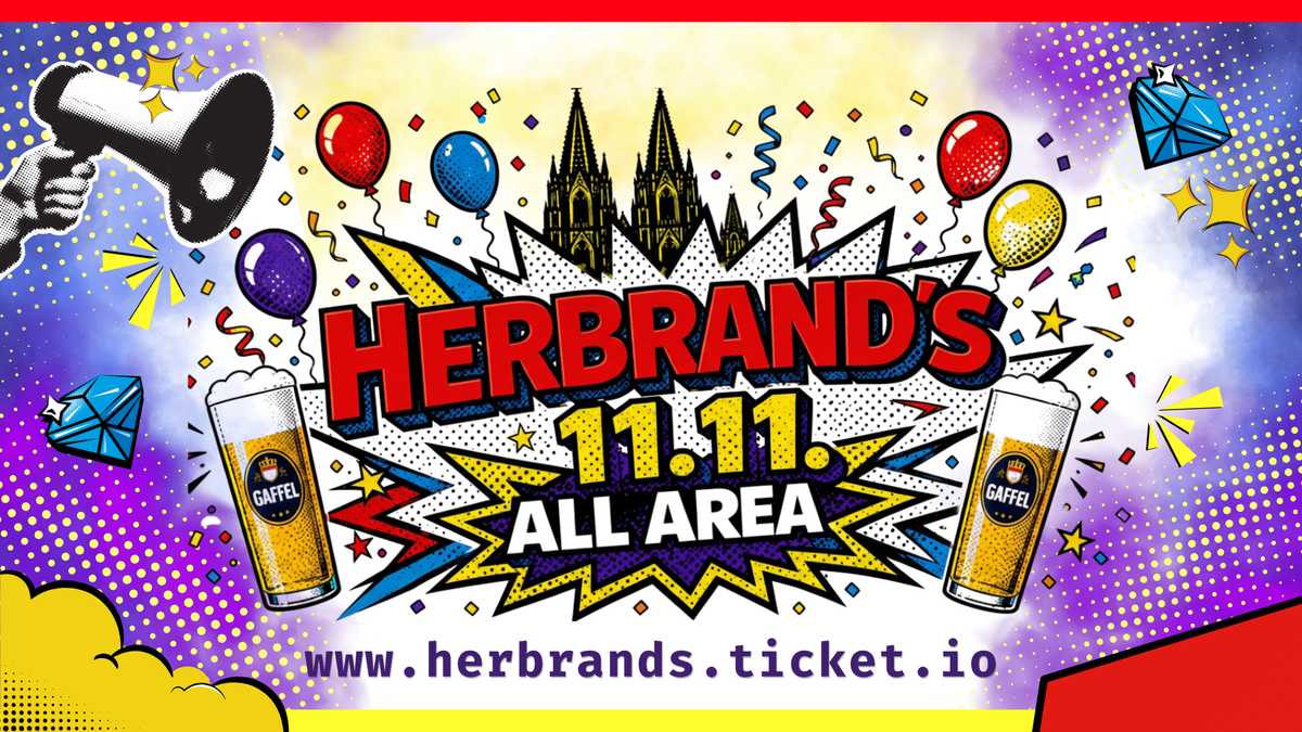 Titelbild der Veranstaltung HERBRAND's 11.11. ALL AREA