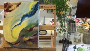 Ölmalerei Abstrakt Kunst Workshop Hamburg, JGA, Retreat