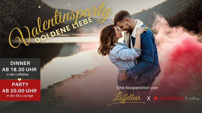 Valentinstagsparty - Goldene Liebe
