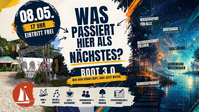 AUFTAKTABEND BEIM BOOT · Architektursommer & BOOT Konzept 3.0