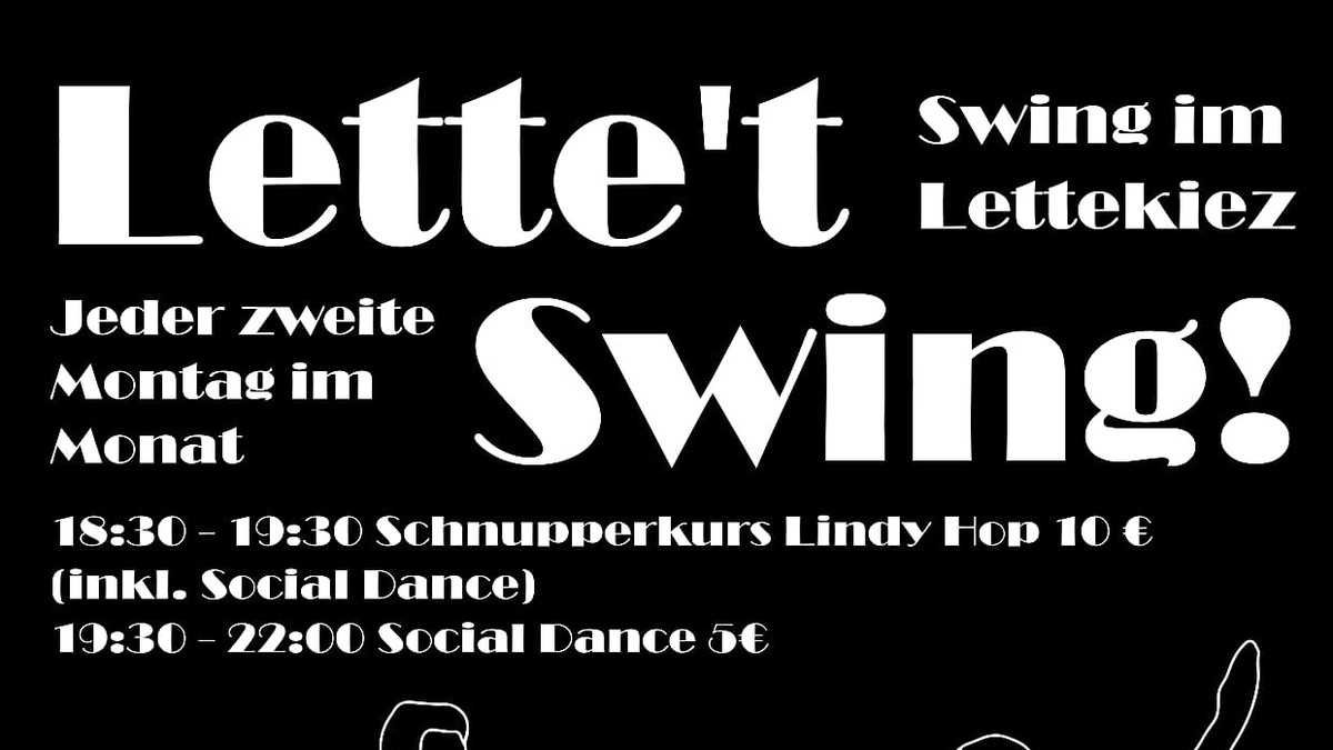 Titelbild der Veranstaltung Lette ´t Swing - Swingkurs mit anschließendem Tanz