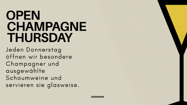 Open Champagne Thursday
