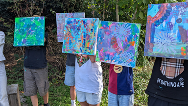 Spachteltechnik Kids ab 8 Jahre-dein erstes Kunstwerk auf Leinwand