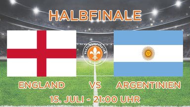 Public Viewing WM 2026 Mainz - Halbfinale England VS Argentinien - 15. Juli 2026 / 21:00 Uhr