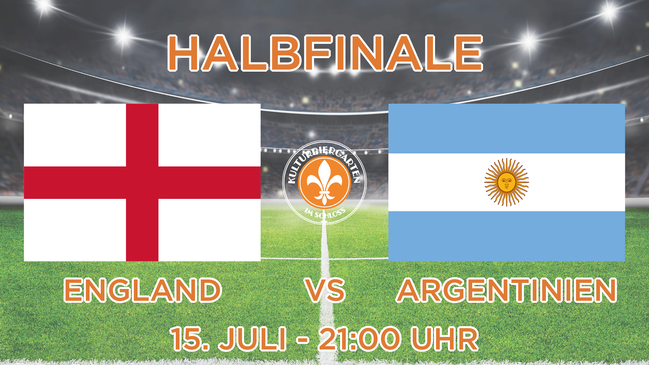 Public Viewing WM 2026 Mainz - Halbfinale England VS Argentinien - 15. Juli 2026 / 21:00 Uhr