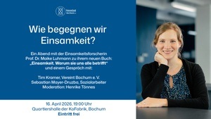 Wie begegnen wir Einsamkeit? Ein Abend zu Maike Luhmanns neuem Buch „Einsamkeit. Warum sie uns alle betrifft“