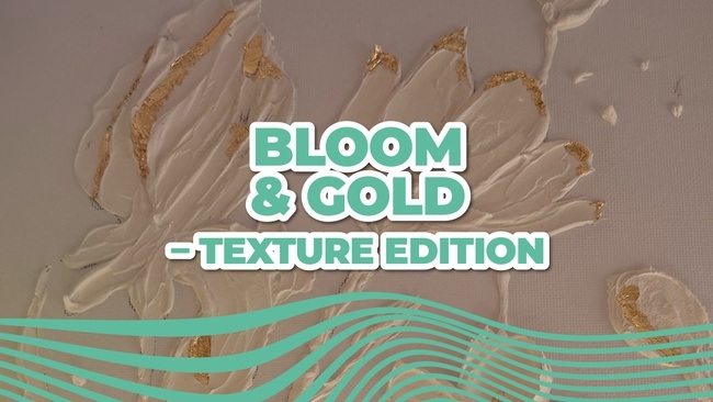 Bloom & Gold – Florale Texturen