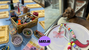 CHARMS PARTY – Schlüsselanhänger-Unikat aus Perlen, Paracord und Schrinkle-Folie