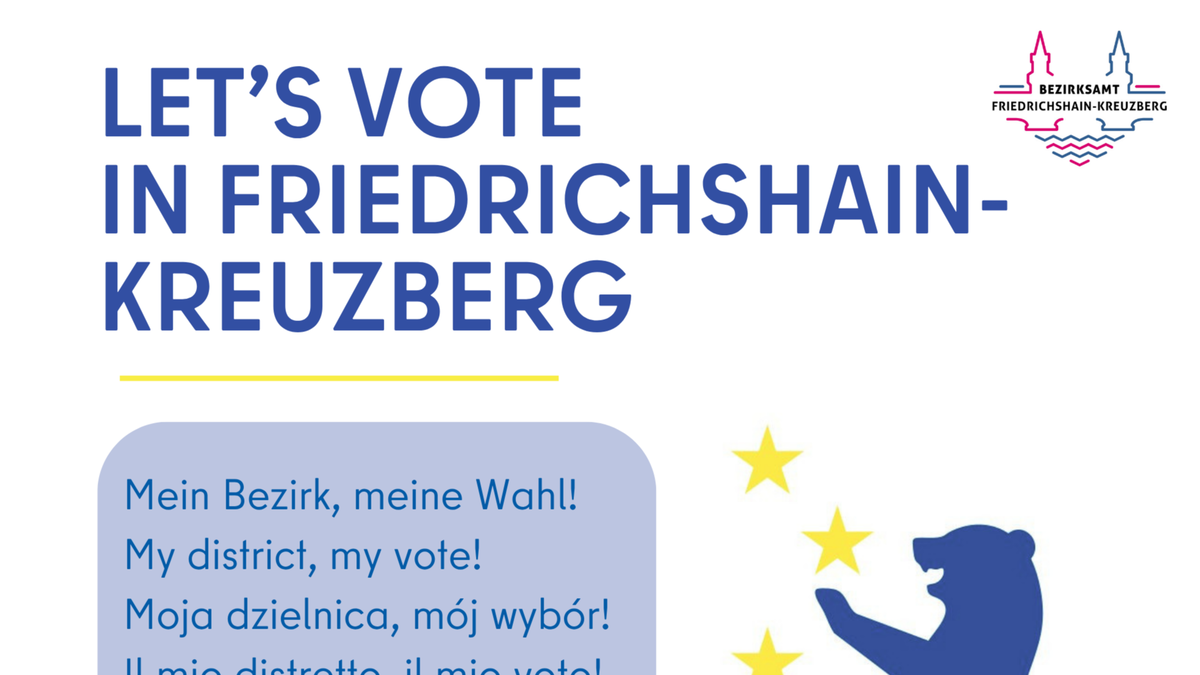 Titelbild der Veranstaltung Let’s Vote in Friedrichshain-Kreuzberg