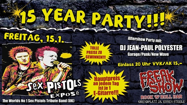 SEX PISTOLS EXPOSE (UK) + DJ JEAN PAUL POLYESTER