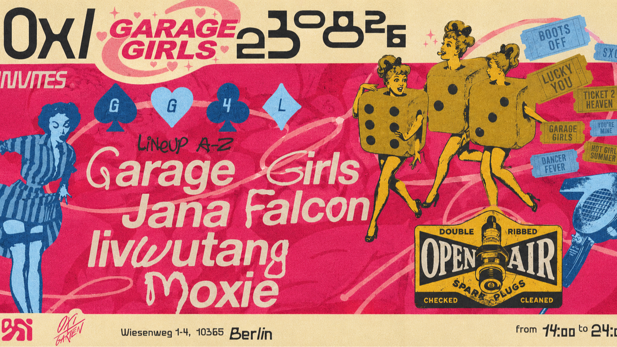 Titelbild der Veranstaltung OXIgarten presents Garage Girls with Moxie, livwutang