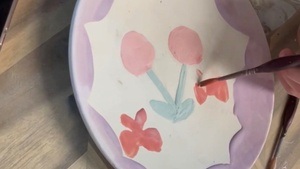 Keramik bemalen am Samstag Nachmittag