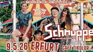 SCHNUPPE [Köln] + THAT’S WHY I LEFT [WOB/BS] | 9.5.26 Café Tikolor Erfurt