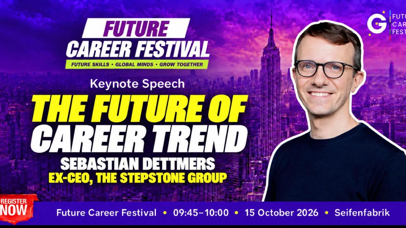 The Future of Career Trend - Keynote von Sebastian Dettmers - Future Career Festival Programm
