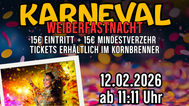 Weiberfastnacht@Kornbrenner - "Mer dun et för Kölle"