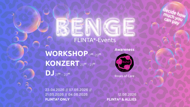 BENGE - FLINTA* Event - 21.05.26
