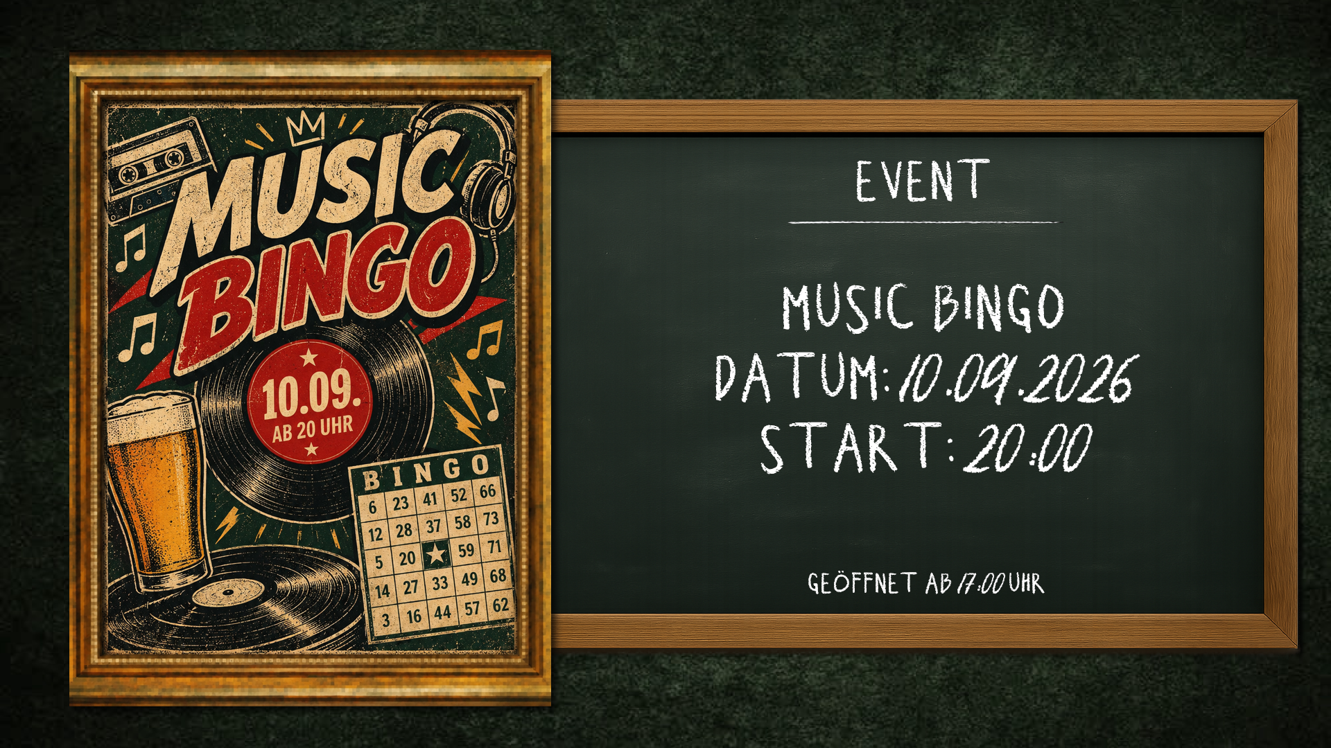 MUSIC BINGO