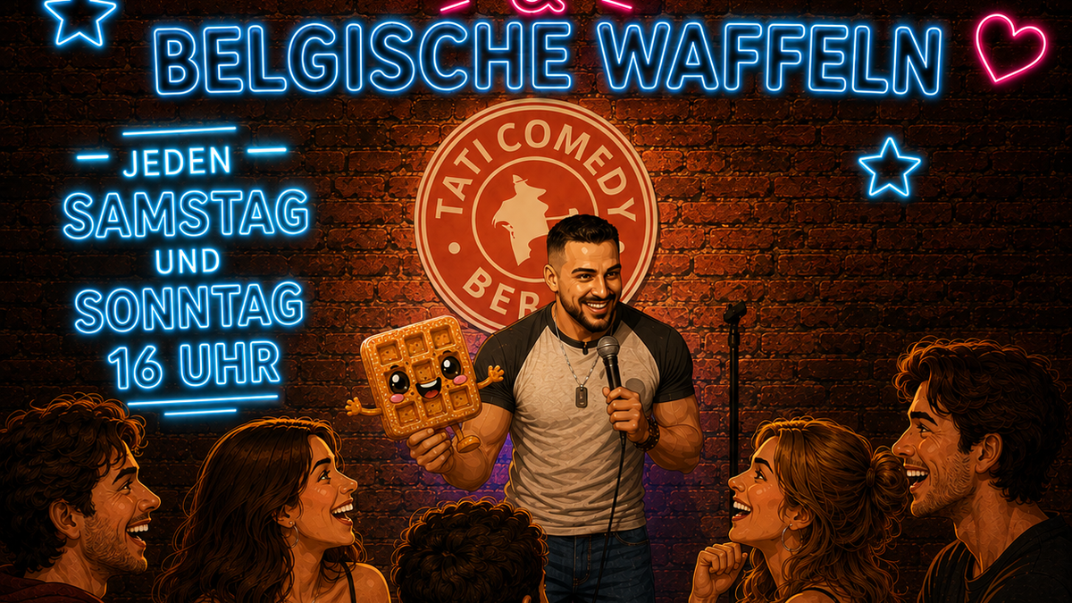 Titelbild der Veranstaltung Stand Up Comedy &  Belgische waffel