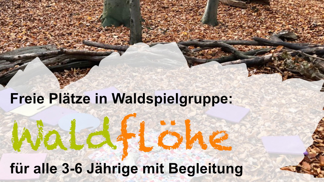 Start: Waldspielgruppe Waldflöhe ab 3 Jahren
