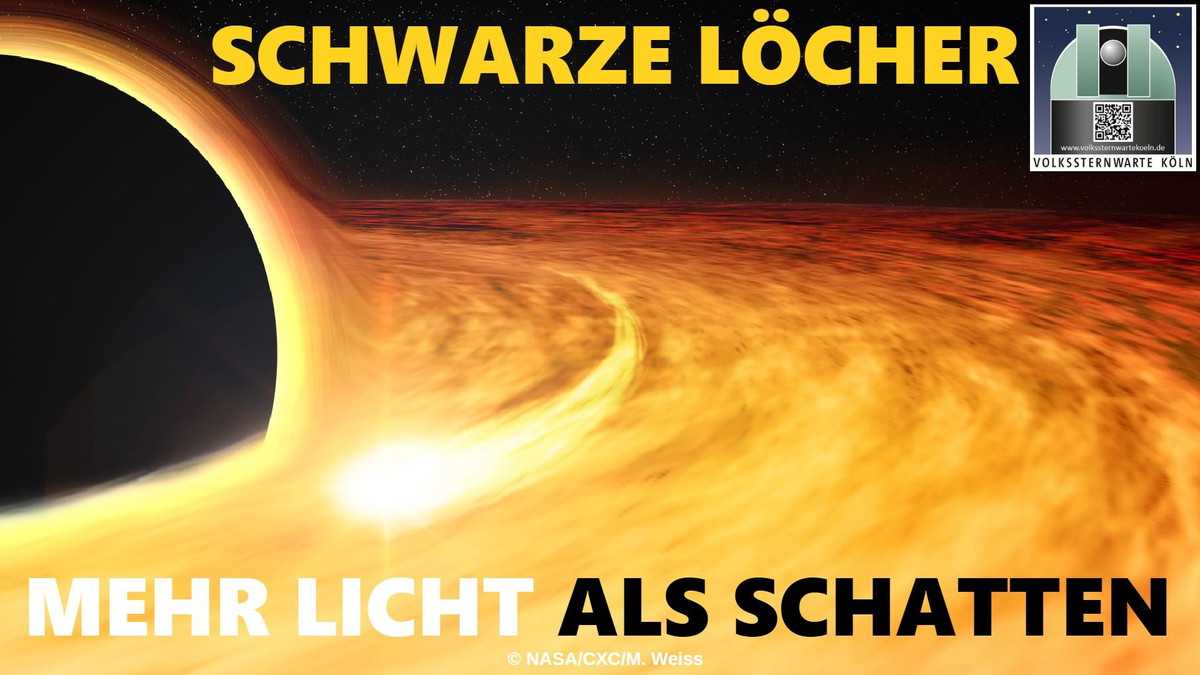 Titelbild der Veranstaltung Schwarze Löcher - Mehr Licht als Schatten!